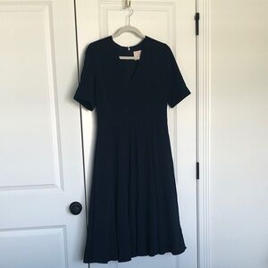 Gal Meets Glam Navy Midi Dress